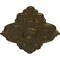 Ekena Millwork Piedmont Ceiling Medallion (Fits Canopies up to 6 1/2"), 67 1/8"W x 48 5/8"H x 1 7/8"P, Brass CM67PEBRS - alternate 4